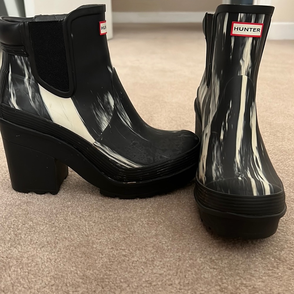 Heeled Hunter rain boots